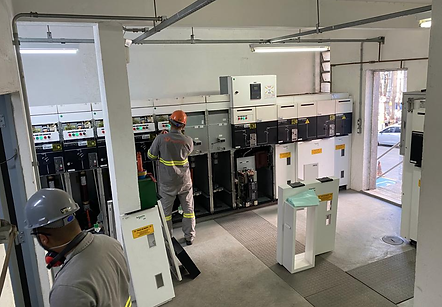 Serviço de manutenção em média tensão